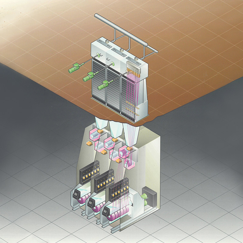 Výrobná linka FDY Spinning s PET, PA, PP alebo inými surovinami